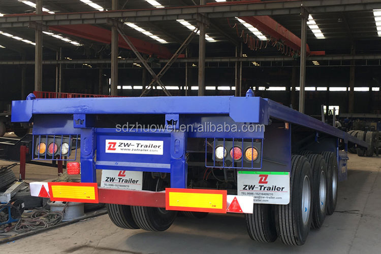 Flatbed Trailer for Sale 40-80FT Heavy Duty Truck Use
