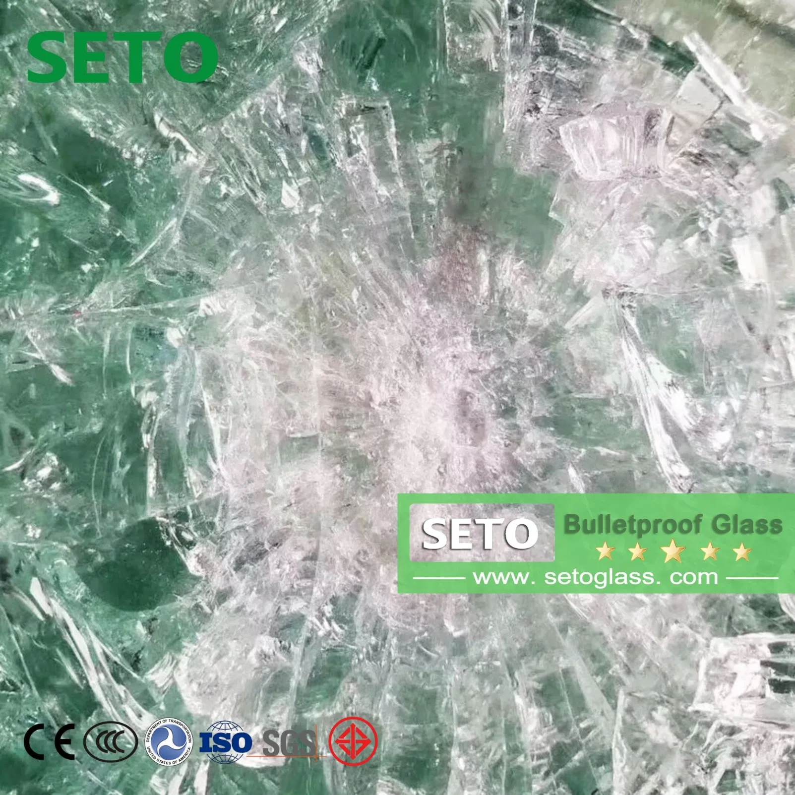 12mm Thick Car Bulletproof Glass Level B6 Automotive Bulletproof Glass