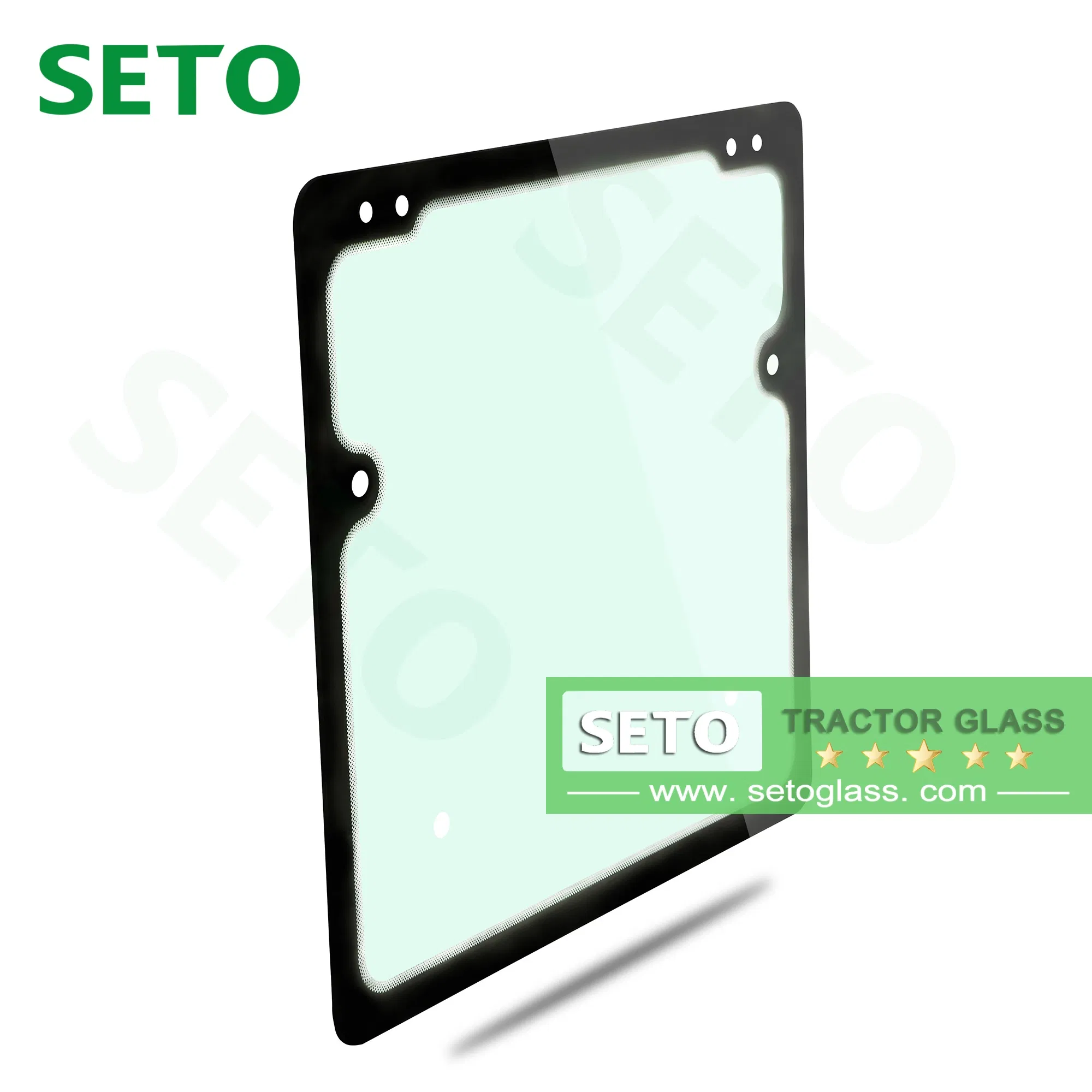 Unbreakable Safety Tempered Glass Tractor Cabin Glass Made in China Auto Glass