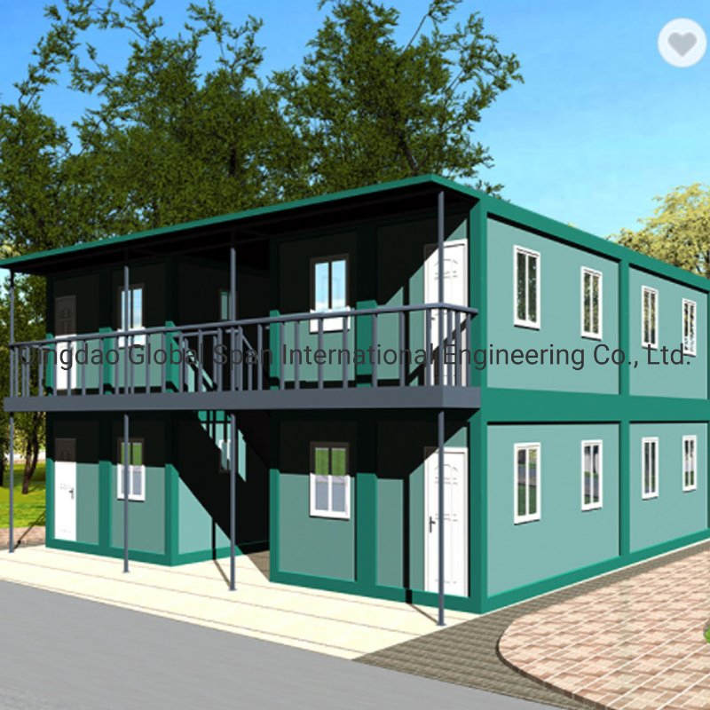 Flat Pack Prefabricated Building, Prefabricated Portable Container House for Temporary Living Homes