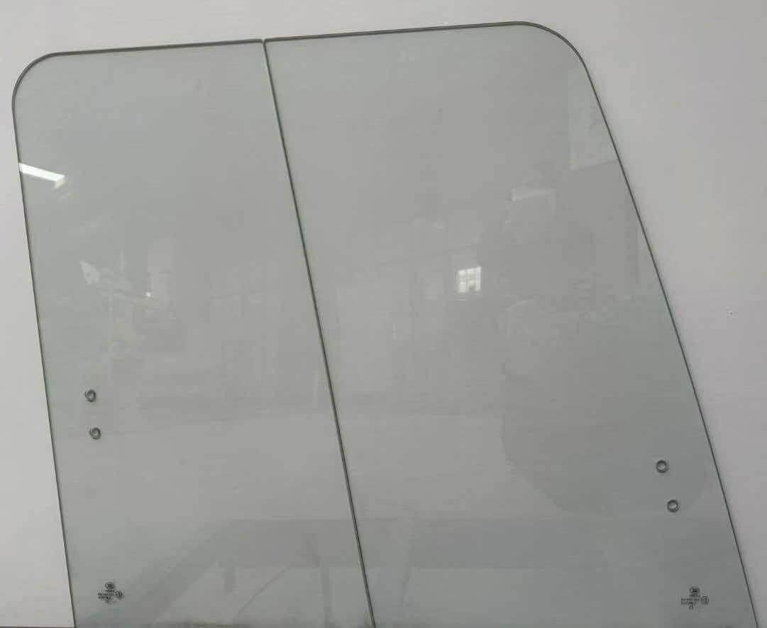Clear Vision Rain Resistant Excavator Fit Construction Machinery Tempered Glass for Forklifts