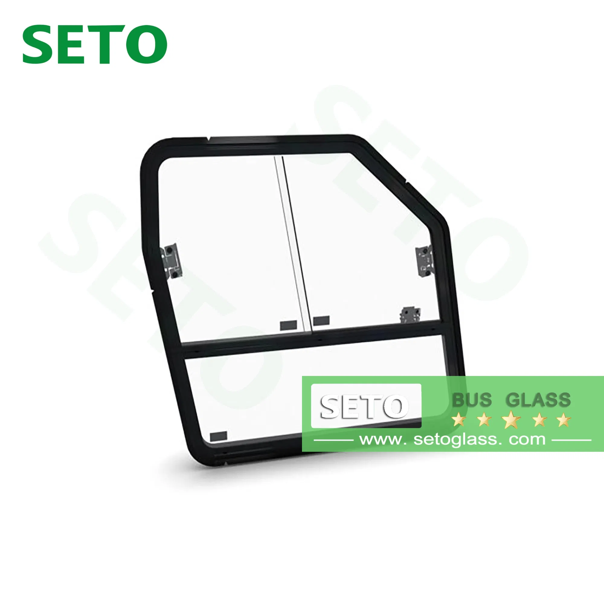 Custom Auto Glass Bus Glass Front Windshield Side Door Roof Glass