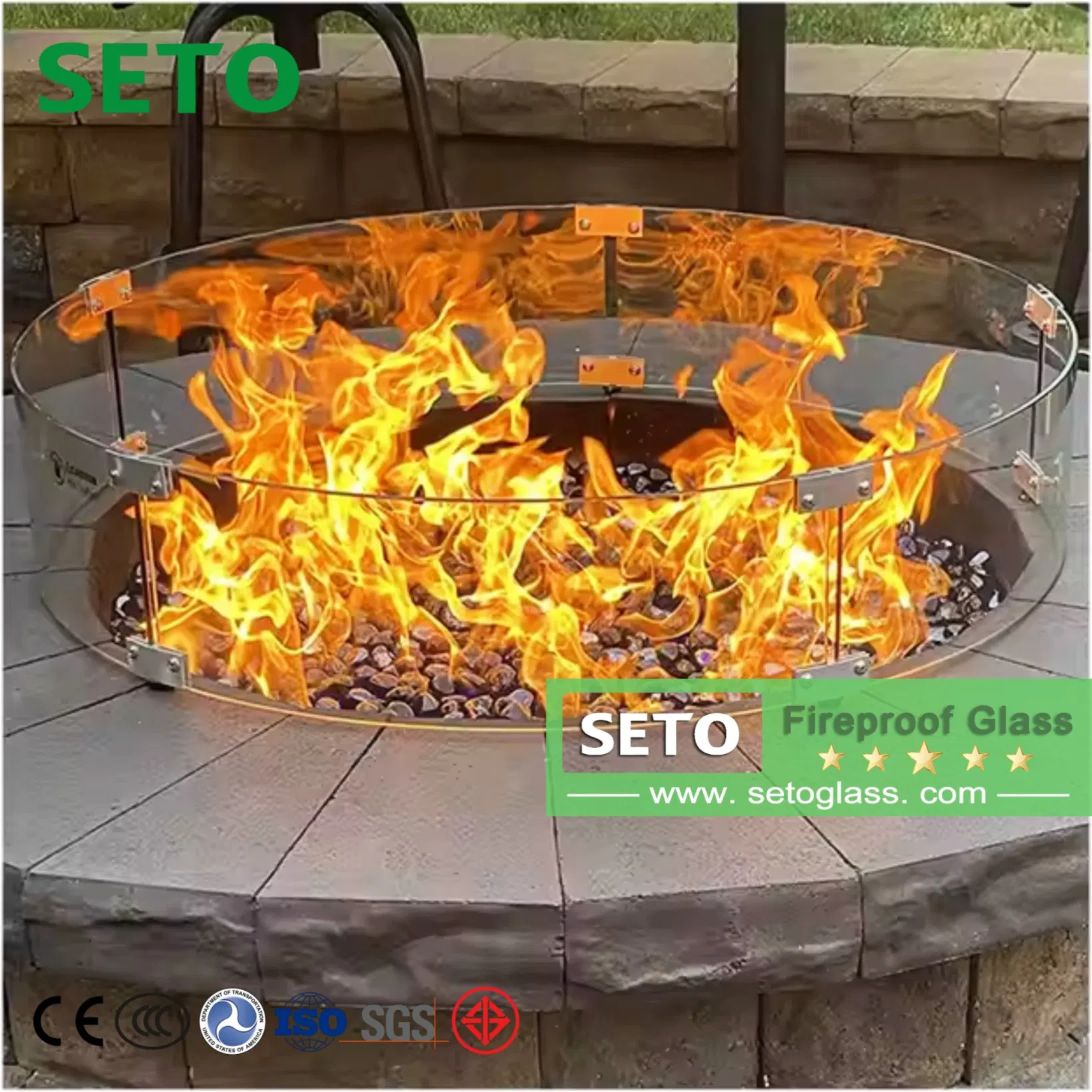 Fireproof Glass 3.0h 35mm Waterproof Soundproof Features