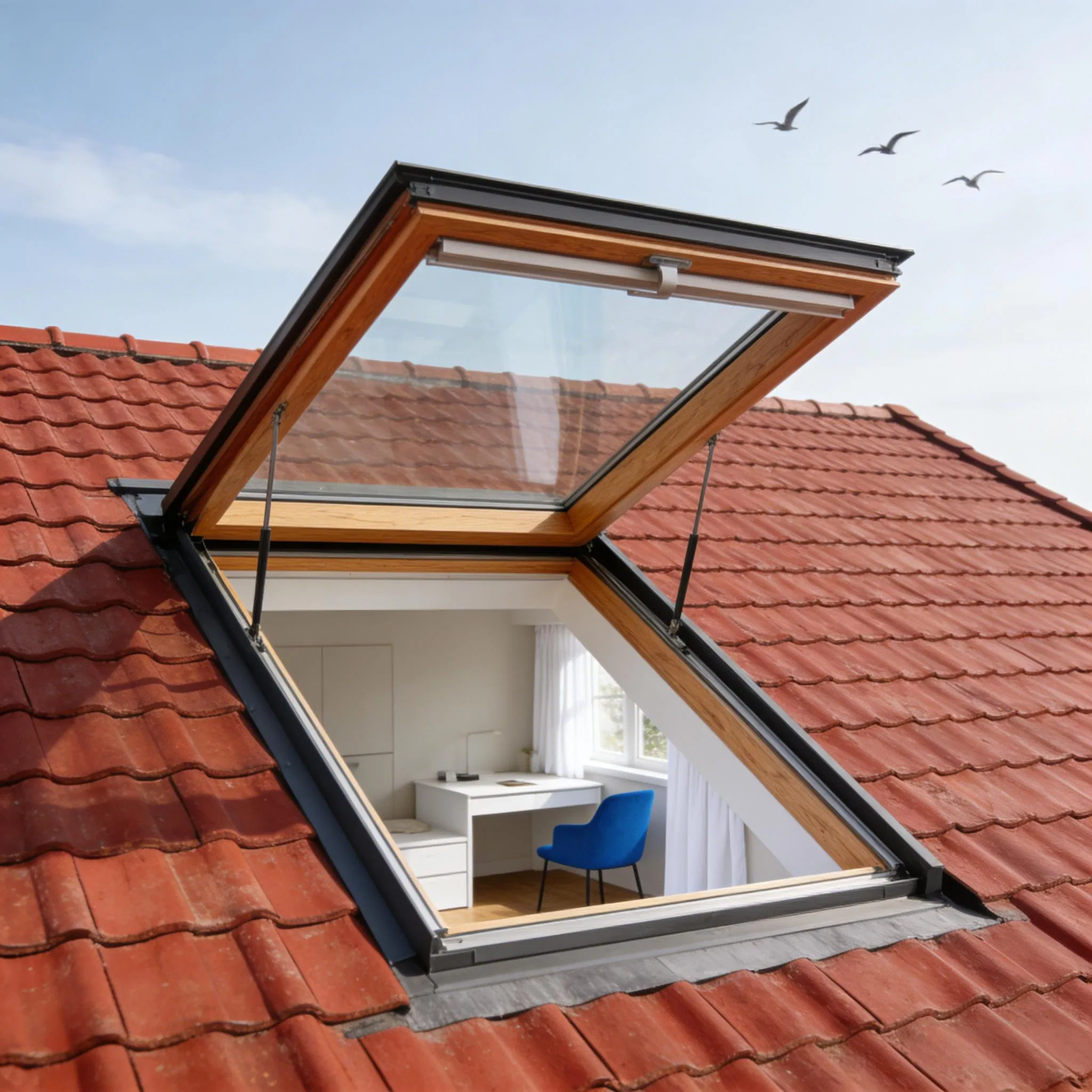 High-Quality Skylight in 6061-T6 Alloy 1 6mm Thickness Anodized Finish