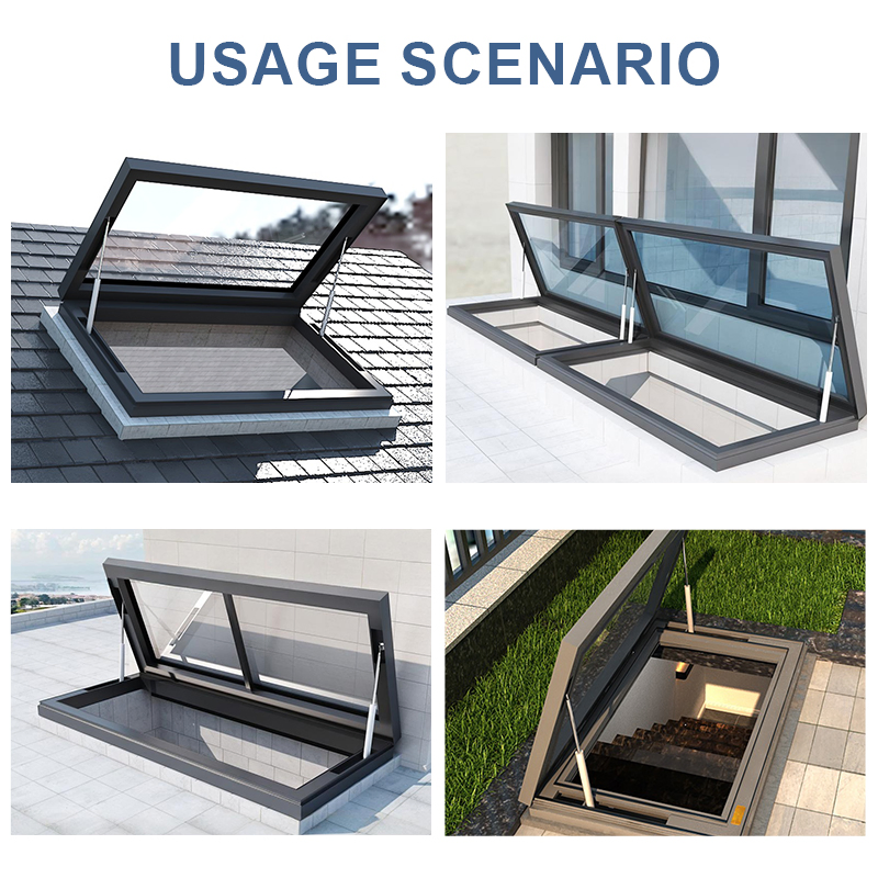 Durable Aluminum Electric Actuator Awning Skylight Thermal Break Frame Smart Remote Control and Energy Skylight