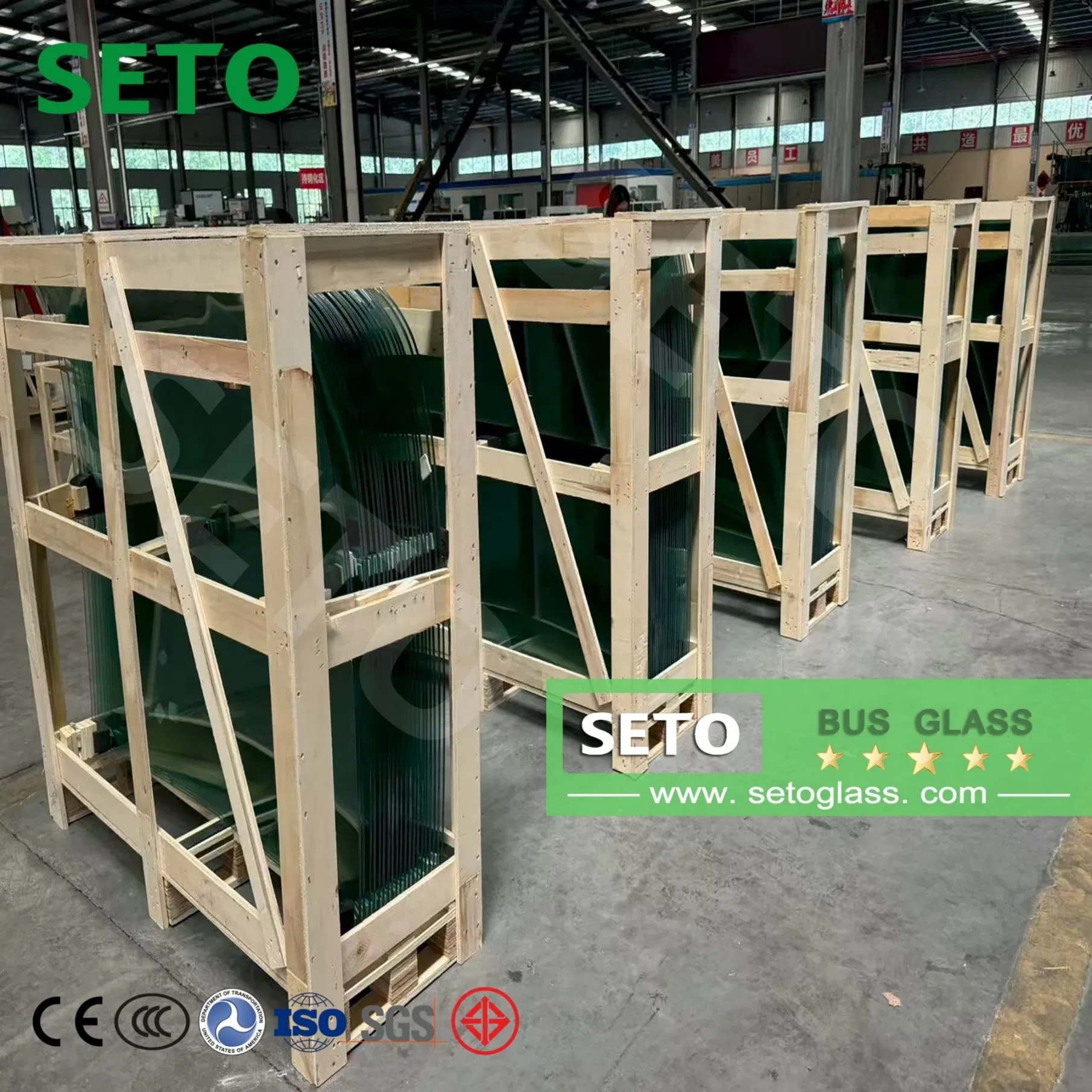 Safety Laminated Commercial Bus Front Windshield for Global Market