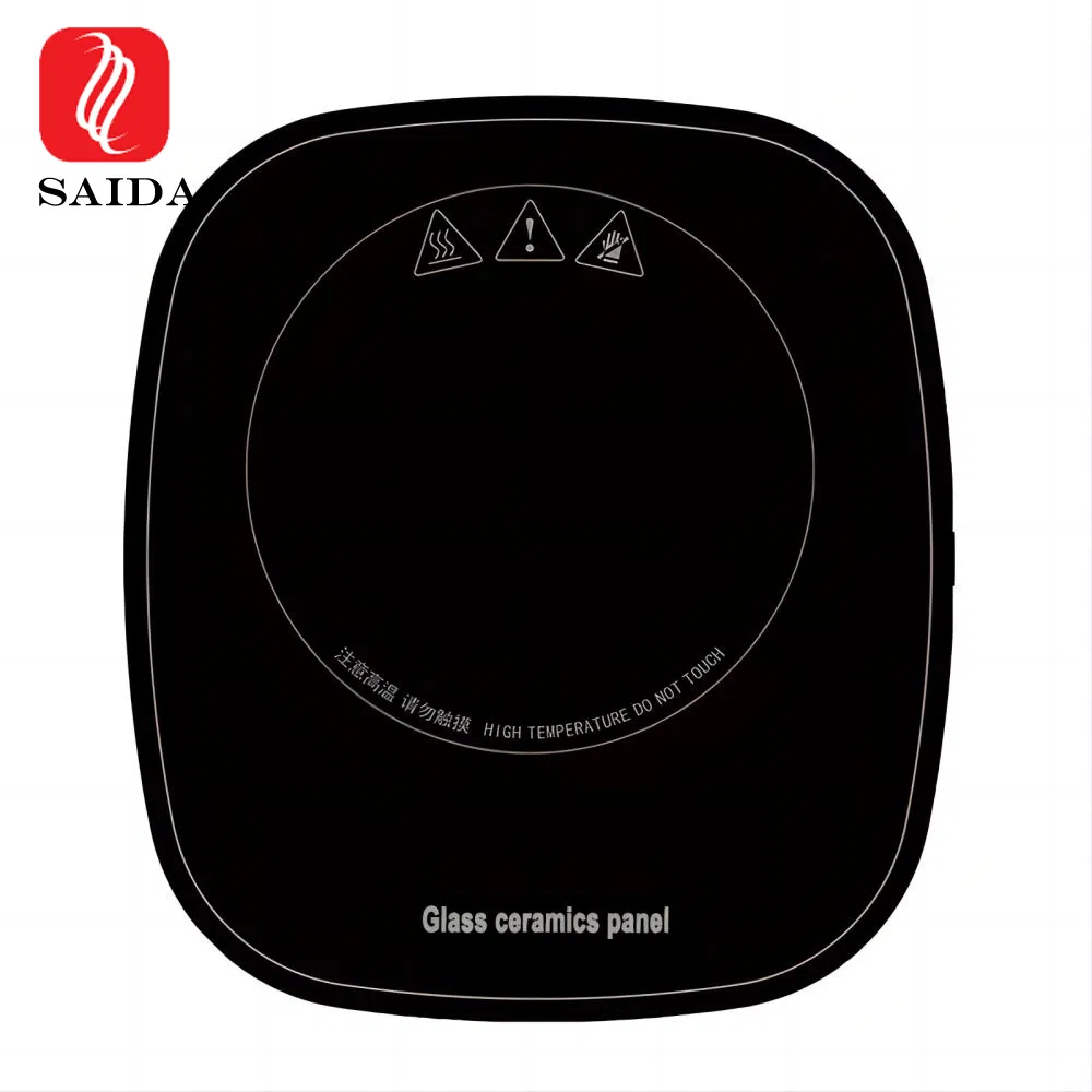 OEM High Temperature 4mm Black Ceramic Glass Cooktop Ceramic Glass