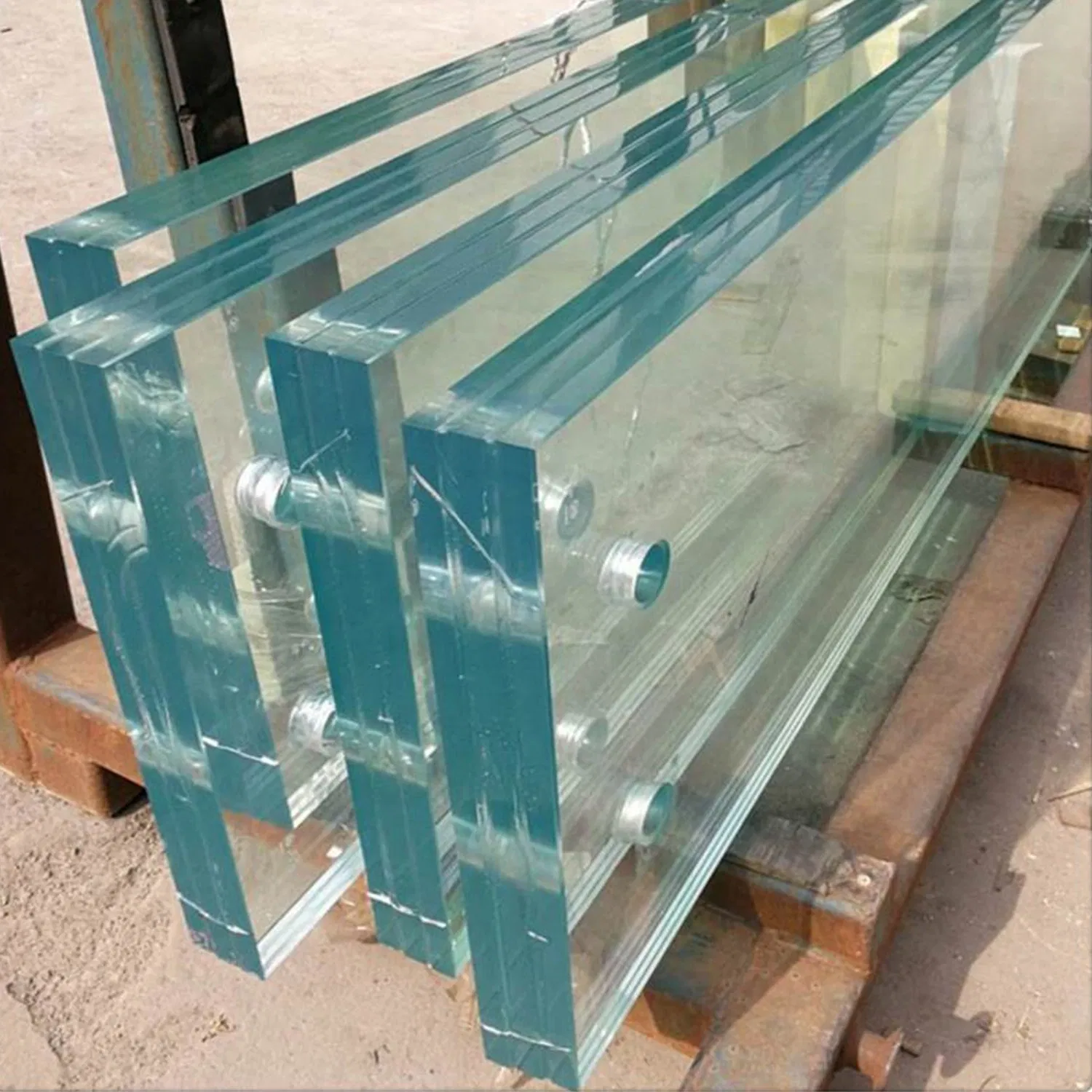 Polished Edge Triplex Walkable Laminated Glass Bridge Skywalk Glass/PVB/EVA/Sgp Laminated /Manufacturing of Building Triplex Glass/Unbreakable Triplex Glass