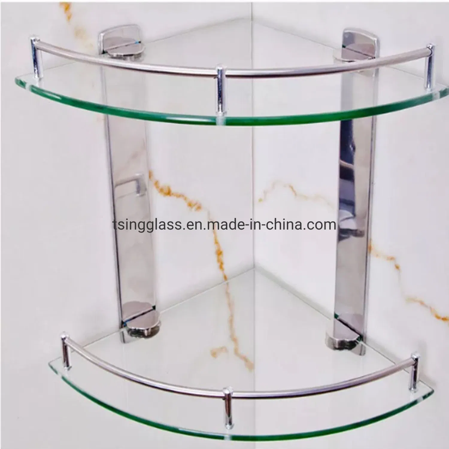 6-8 mm Corner F Green Flat Diamond Polish Triangle Pentagon Quarter Circle Square Rectangle Tempered Shelf Curved Stairs Bathroom Glass with CE Certificate