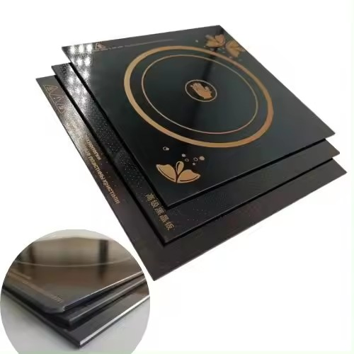 Custom Design 6mm Black Ceramic Glass for Induction Hobs