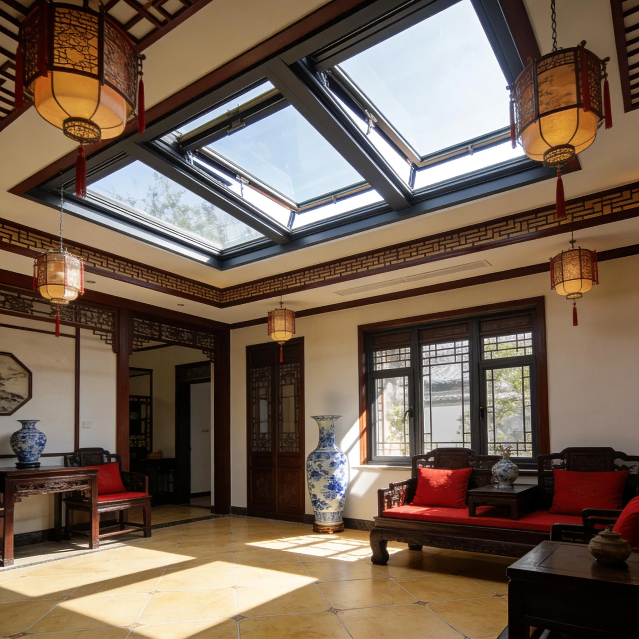 Skylight with 6063-T5 Alloy Anodized Surface 2 0mm Frame Thickness