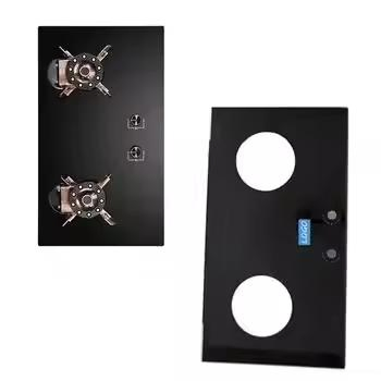 Customized 2mm-6mm Black Ceramic Glass for Domestic Cooking Applications for Induction Cooktops or Gas Stove