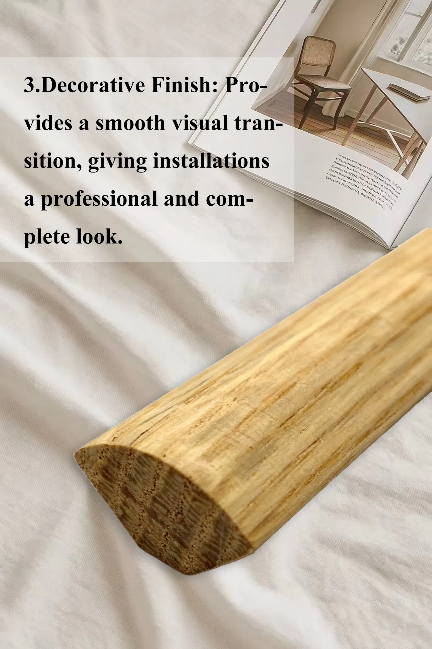 Quarter Round Glass Bead 4