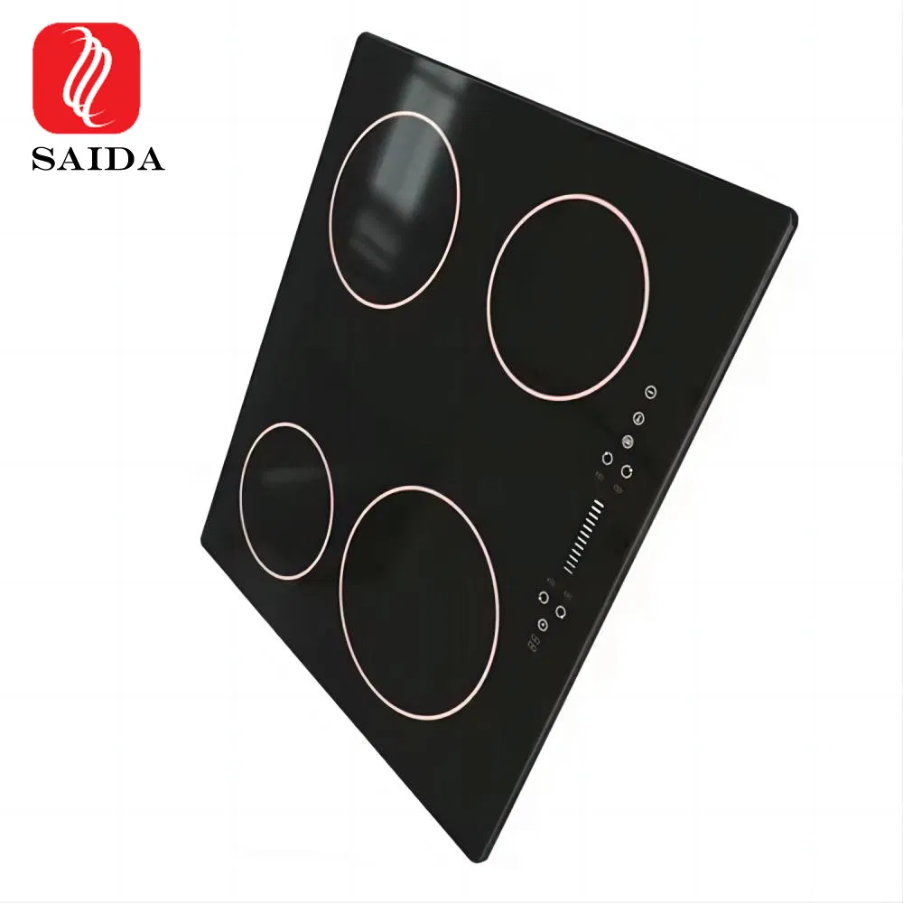 OEM High Temperature 4mm Black Ceramic Glass Cooktop Ceramic Glass