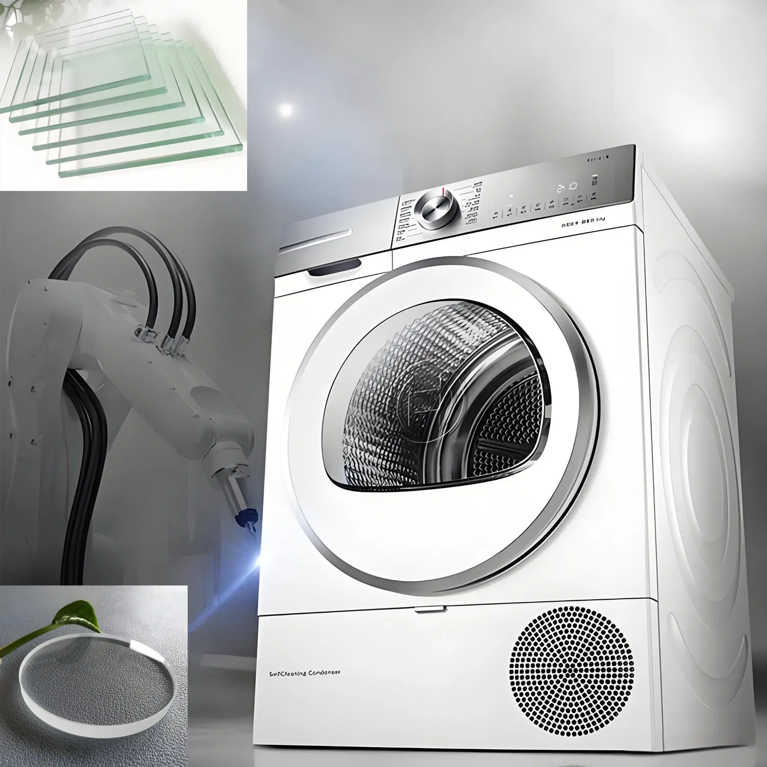 Impact-Resistant White Color Printed Coating Glass for Clothes Dryers