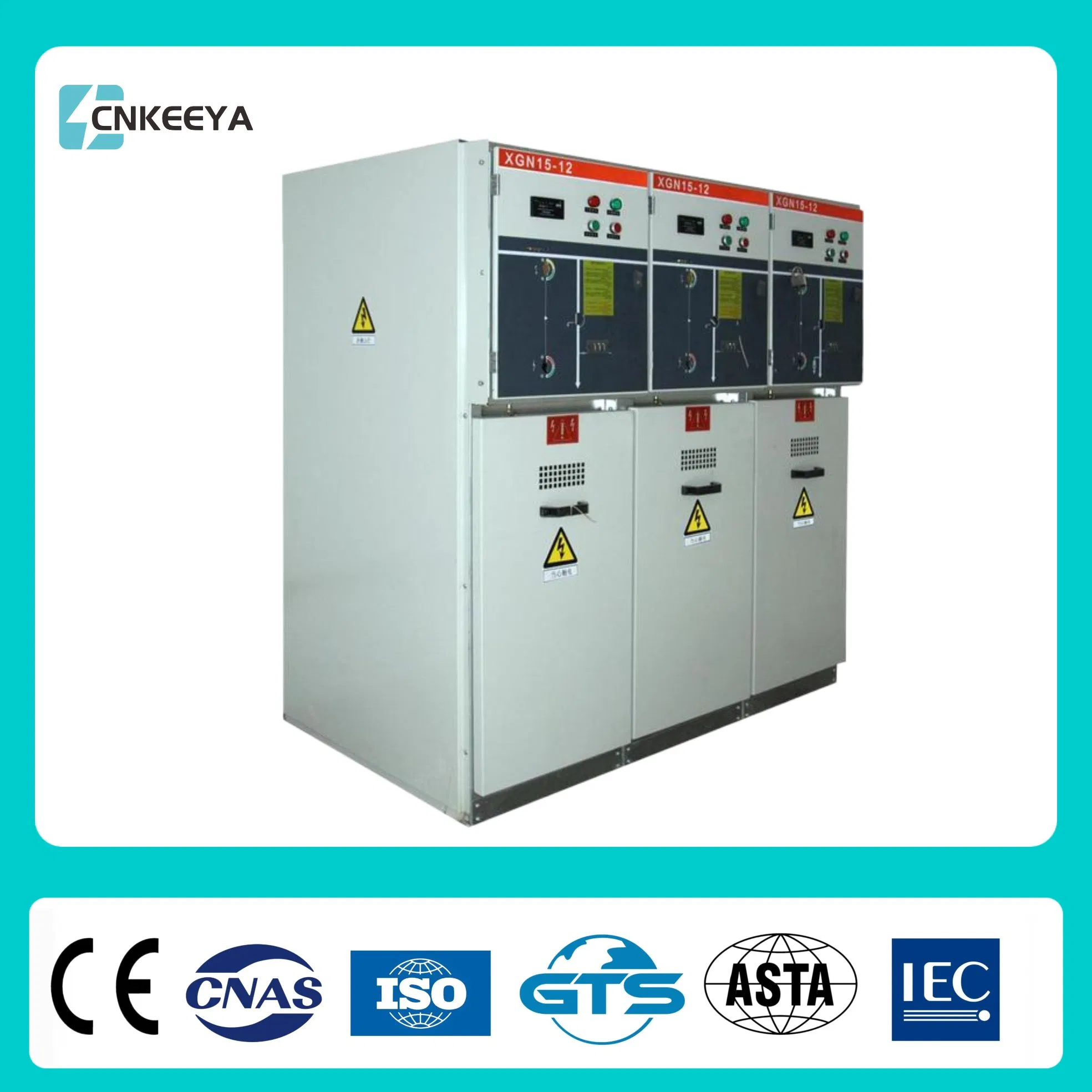 Cnkeeya Sf6 Rmu Indoor Ring Main Unit Xgn15-12 Fixed AC High Voltage Metal Enclosed Switchgear