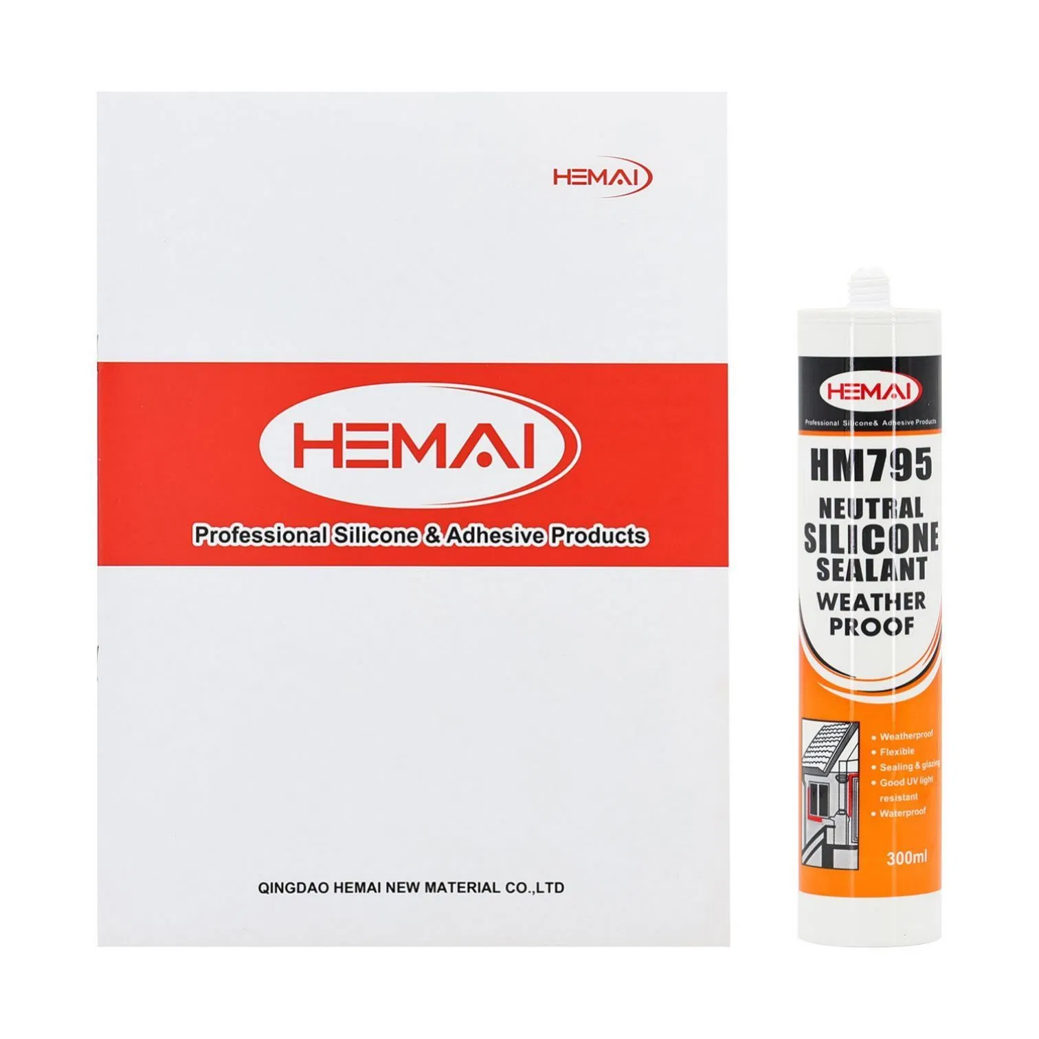 OEM Factory Sausage Cartridge Neutral Window Clear White Black Construction Thermal High Temperature Auto Glass RTV Silicone Glue Adhesive Sealant