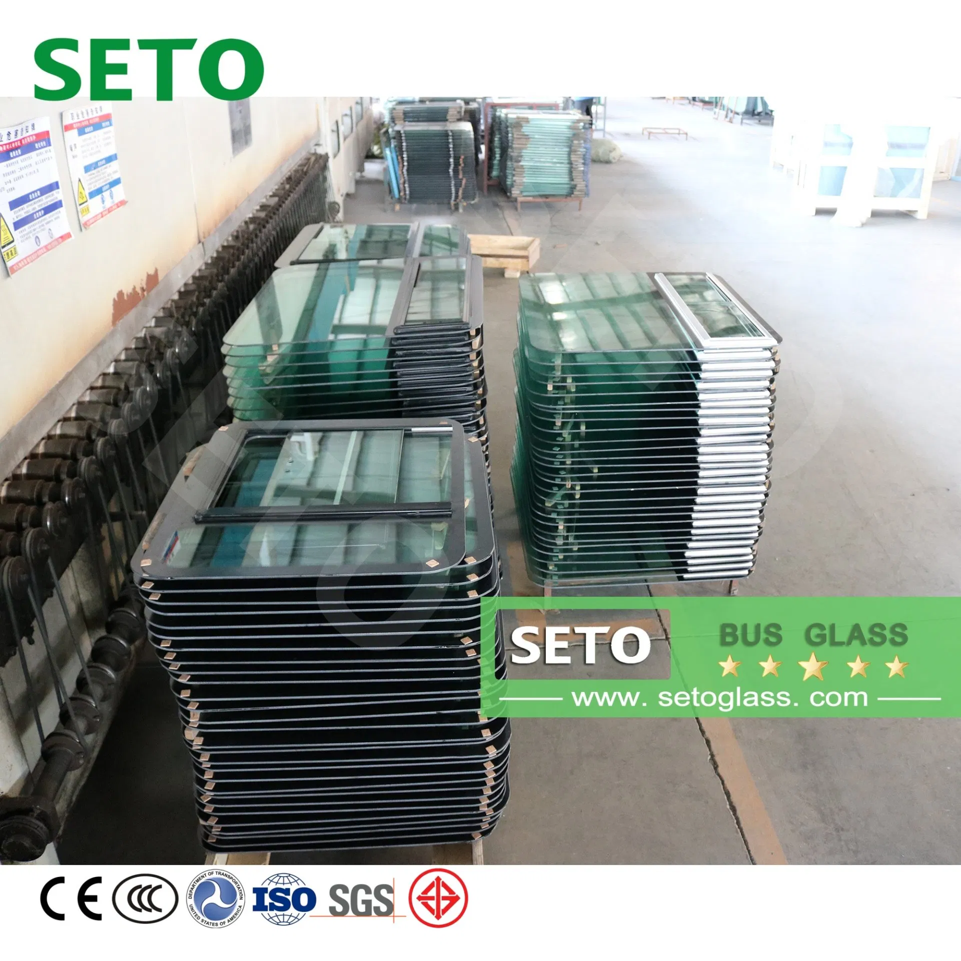 Hotsell Factory Rear/Side/Front Bus Windshield Glass Sliding Windows Tempered Glass