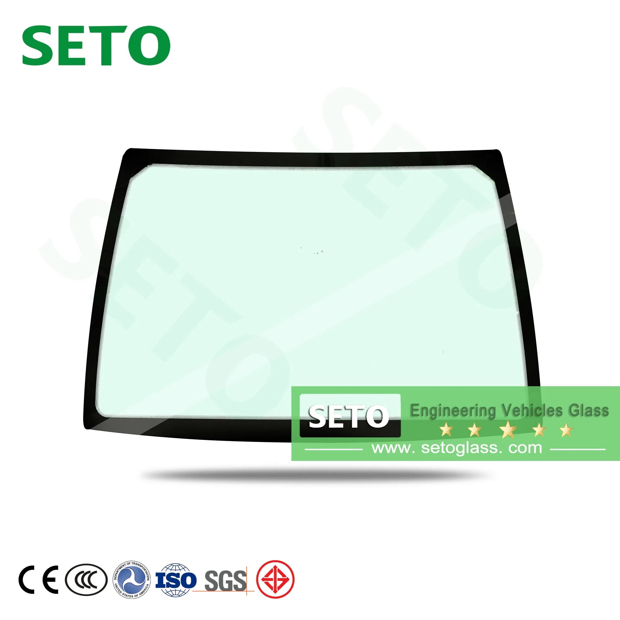 Customized Mobile Truck Windshield/Windscreen/Truck Crane Cab Window Glass