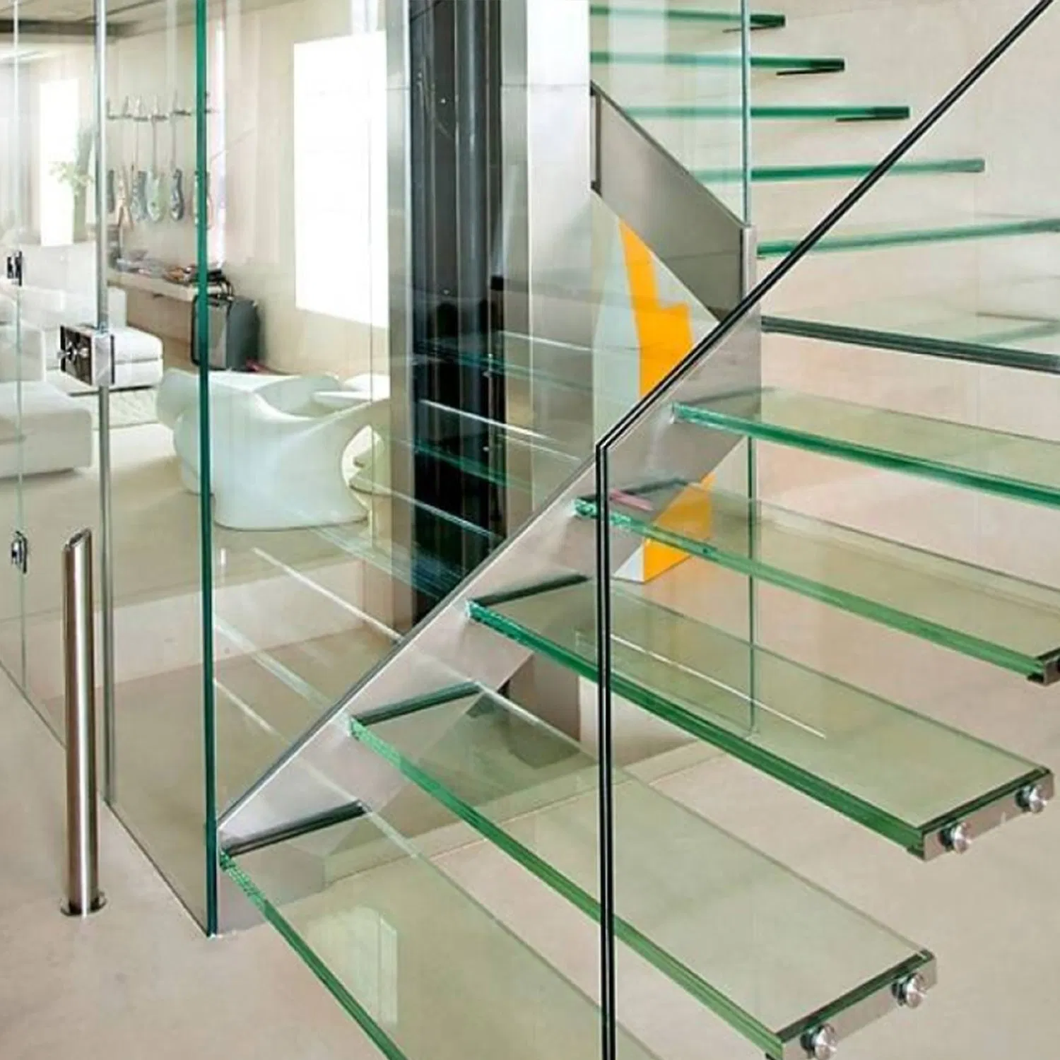 Polished Edge Triplex Walkable Laminated Glass Bridge Skywalk Glass/PVB/EVA/Sgp Laminated /Manufacturing of Building Triplex Glass/Unbreakable Triplex Glass