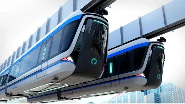 Transparent Rail Train