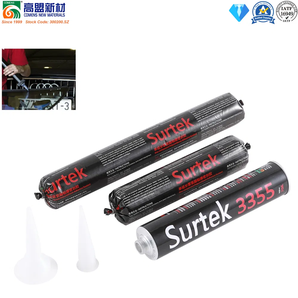 High Quality Fast Curing Polyurethane Sealant PU Glue for Auto Glass Replacement (Surtek 3355)
