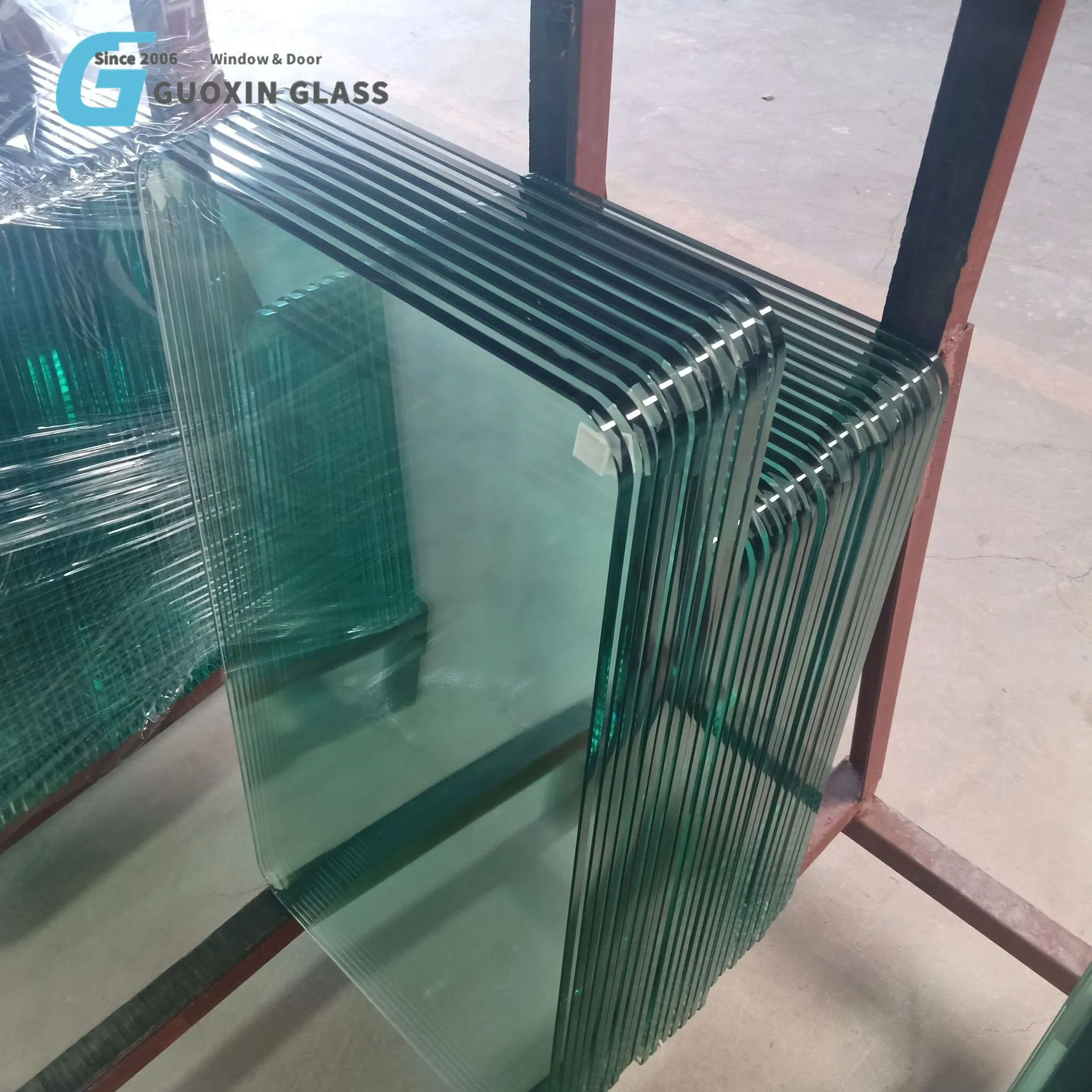 Customized 3-25mm Building Windows Railing Panels Toughened Systems 6mm Clear Tempered Glass