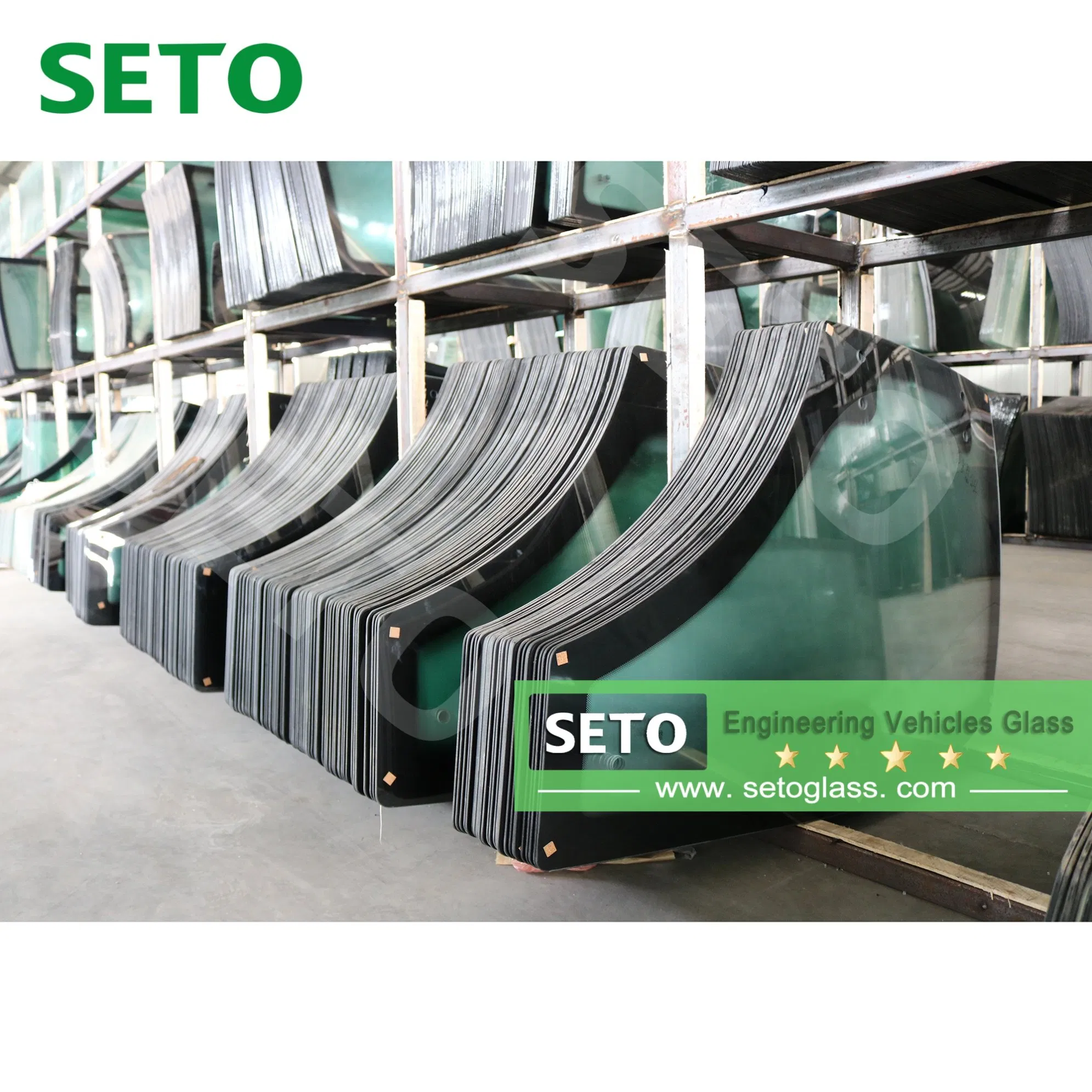 China Manufacturer Supply Truck Crane Parts Excavator Cab Glass, Crane Cabin Glass