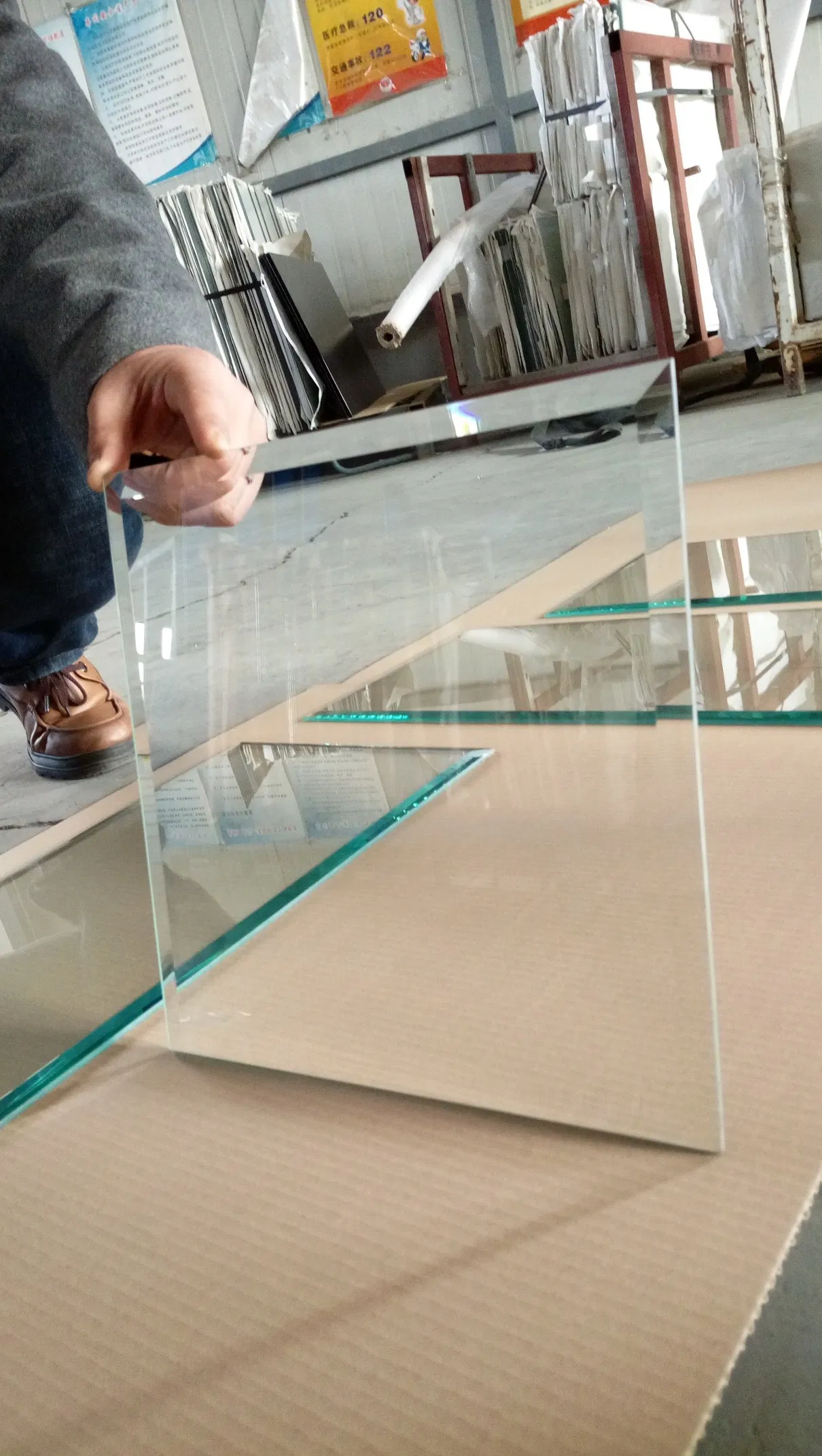 17.52mm Clear Safety Laminated Sgp/Pvv Toughened Glass Custom Size Safety Clear Tempered Laminated Soundproof Sheet Glass CE and SGCC Certificated Suppliers