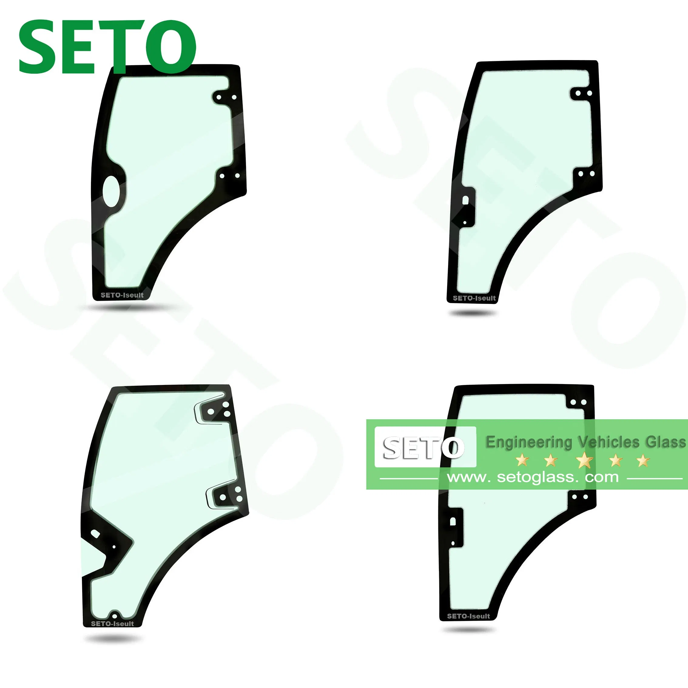 Factory Wholesale Auto Glass Laminated Front Windshield Glass for Construction Engineering Vehicle