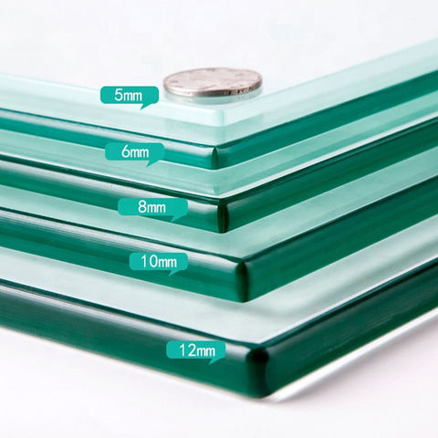 Factory Price 3~19mm Flat Tempered Safety Building Glass Blue/Green/Grey/Bronze Toughed Glass for Guardrail Curtain Wall Bathroom Auto Windows