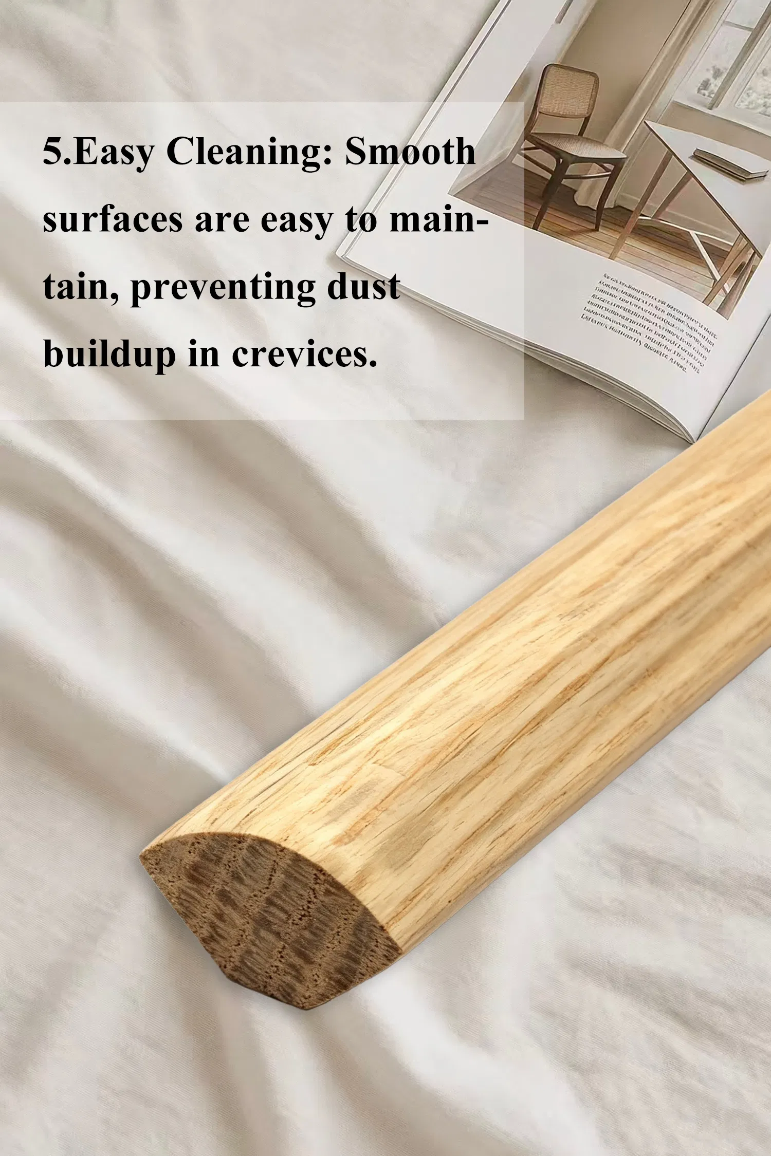 Quarter Round Glass Bead 6