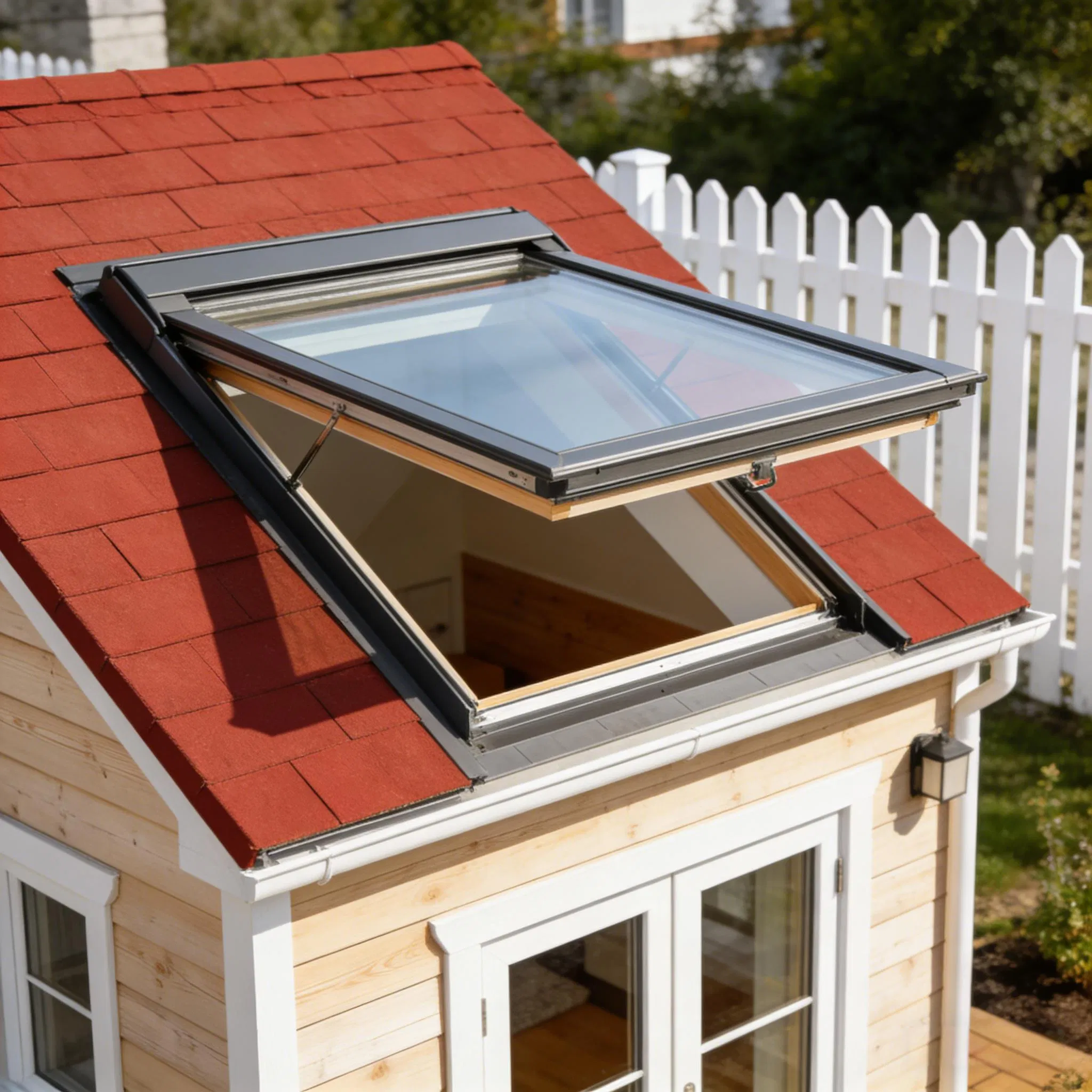 Durable Skylight with Wood Grain Transfer 6063-T5 Alloy 1 6mm Thickness