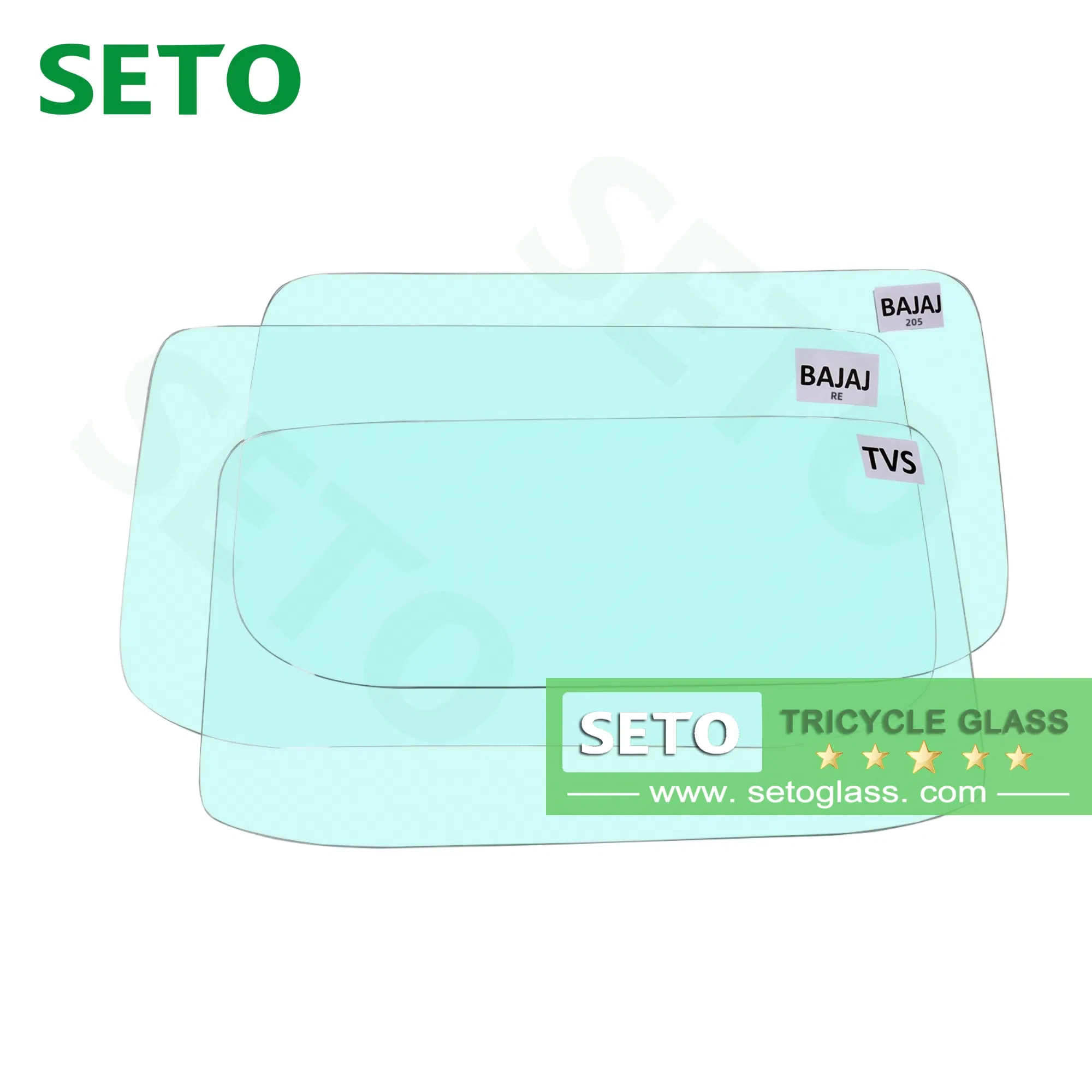 Original Factory Size Tvs King Tuk Tuk Windshield Tricycle Parts Laminated Glass