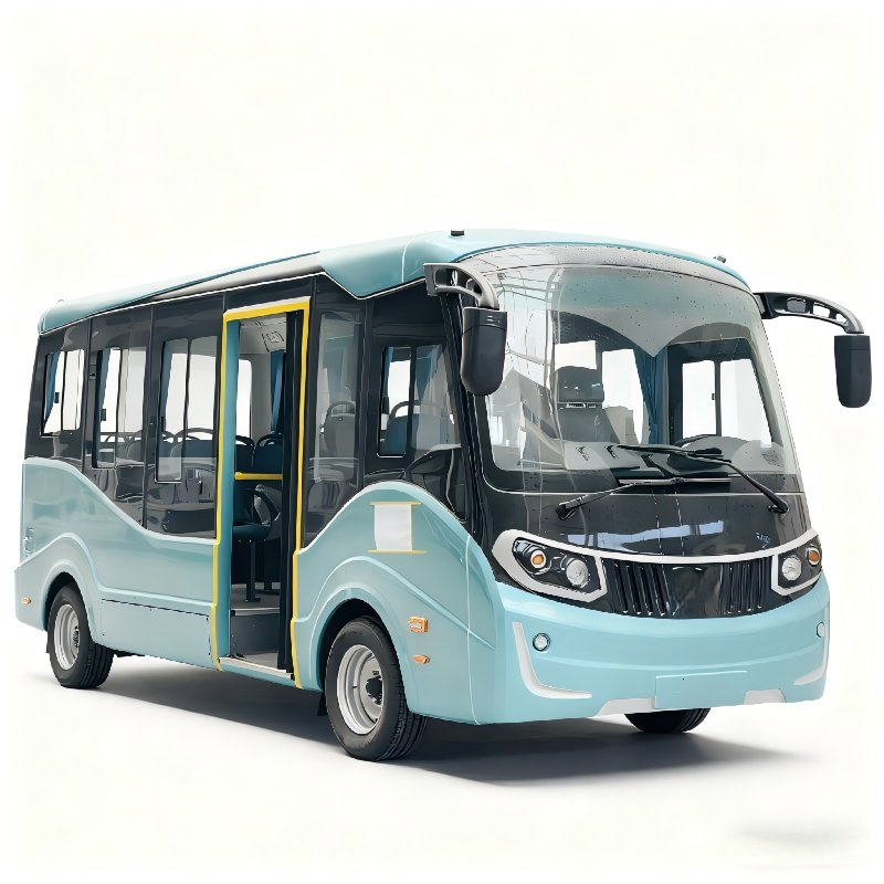 2025 New Electric Sightseeing Bus 19 Seats Pmsm 60kw Powerful System Mini Electric Passenger Tour Bus