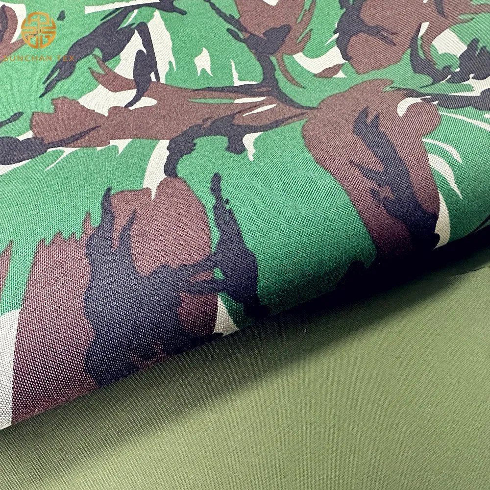 Durable Double Sides Camouflage Print 1000d Nylon Cordura Fabric Laminated for Bulletproof Jacket