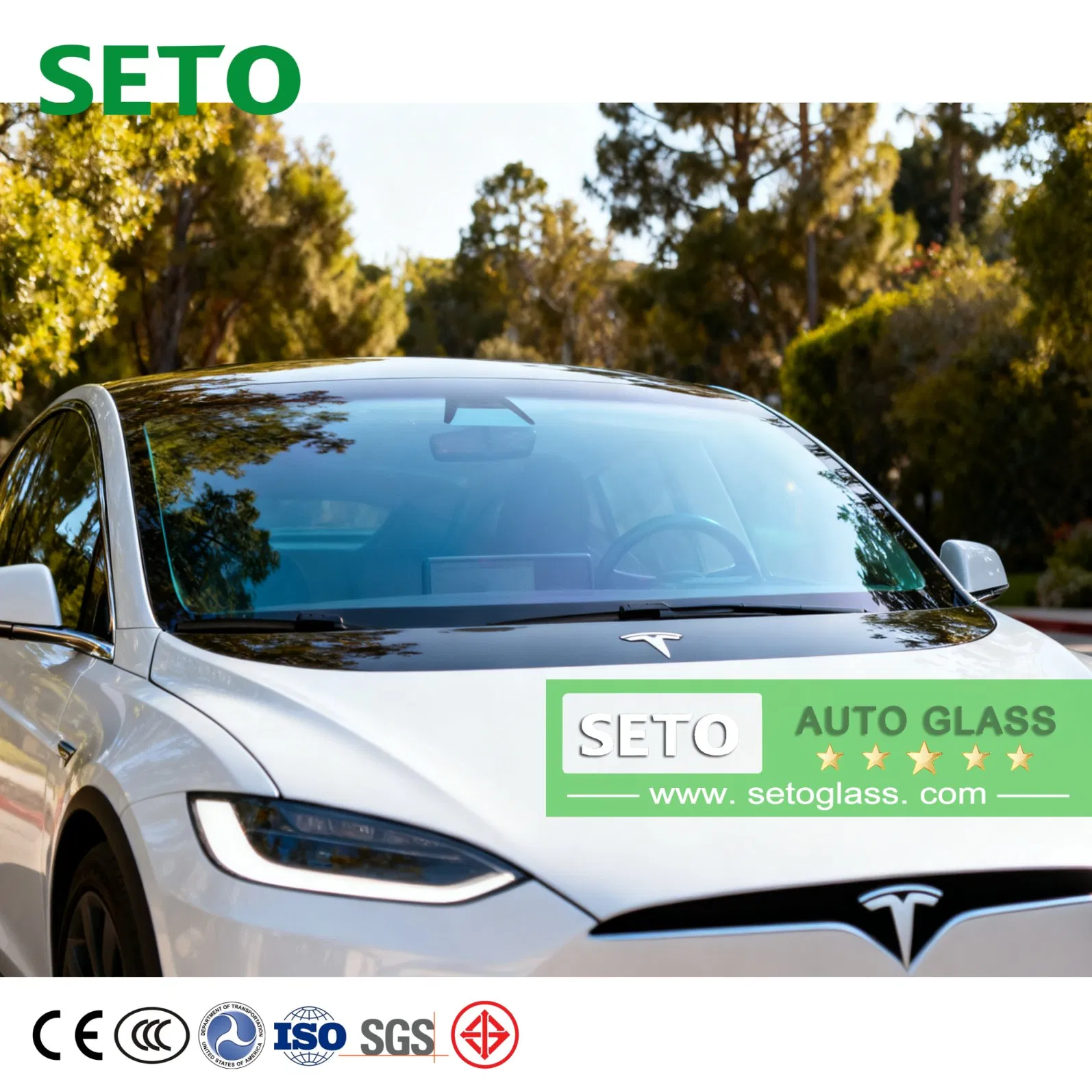 Tes La Model 3 Auto Glass Car Windshield Glass Auto Glass Model 3 Windscreen