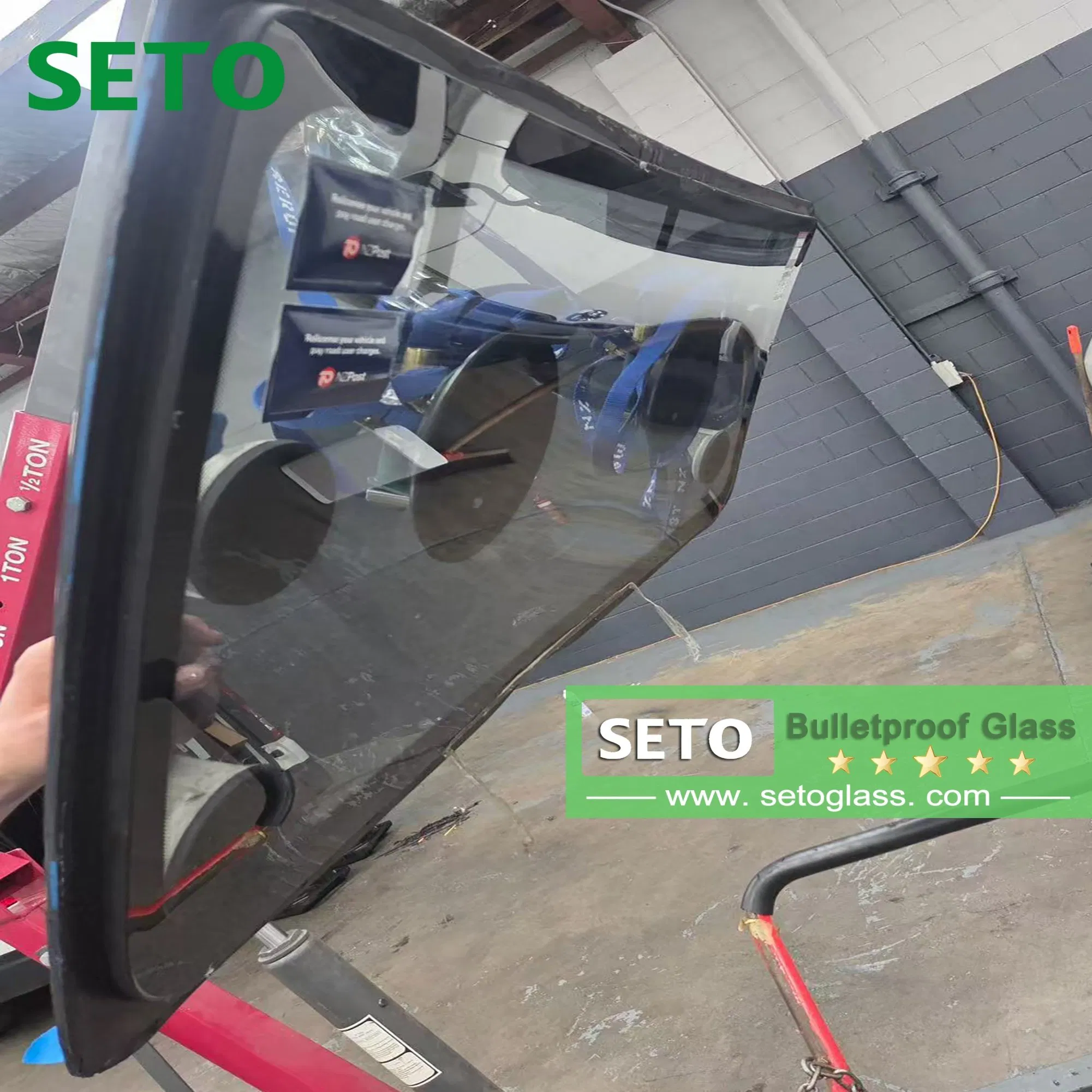 9mm 12mm 24mm 26mm 41mm Car Bulletproof Window Glass for Front Rear / Back Windshield Side Window