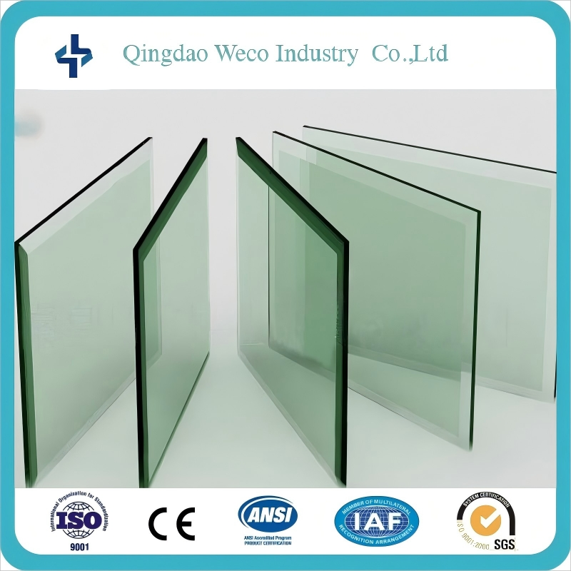 2-19mm Clear/Ultra Clear Bronze Blue Deep Processed Toughened Safety Low E Furniture Window Door Railing Balcony Laminated Polished Curved/Bend Tempered Glass