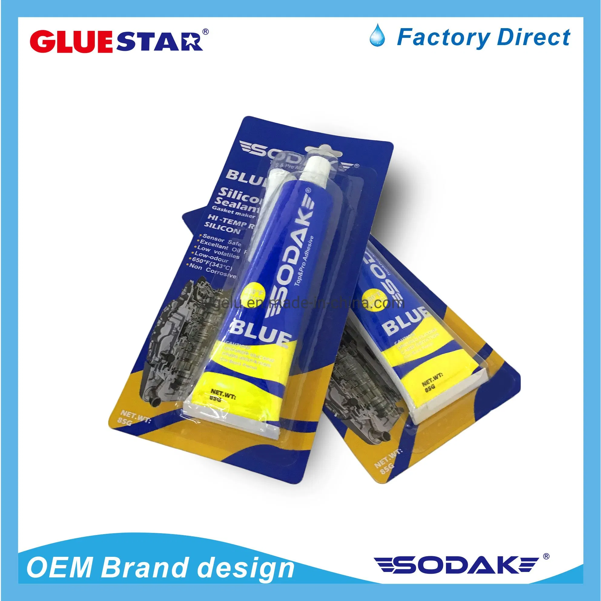 High Temperature RTV Auto Glass Silicone Sealant Gasket Maker for Auto Machine Parts