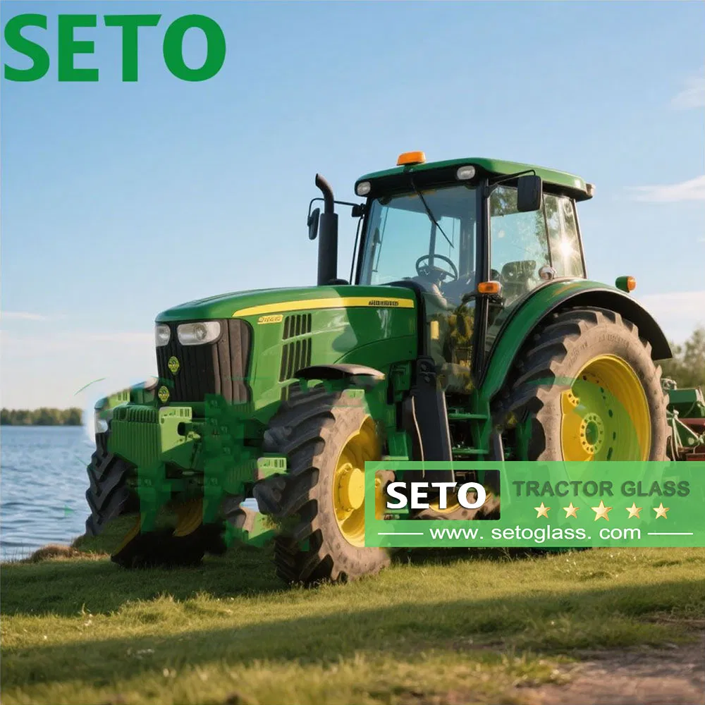 4mm 5mm Windshield Tractor Cab Glass Windshield for Tractor Tempered Glass