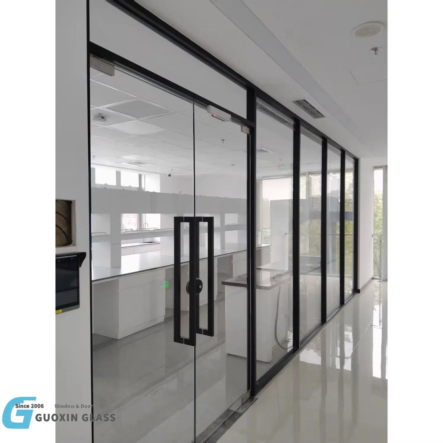 Guoxin Fireproof Partition Glass - Customized Tempered Glass Options