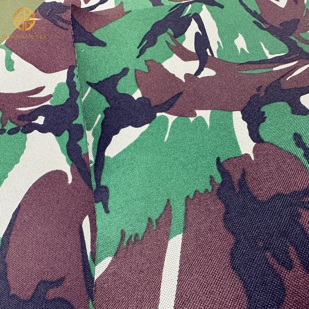 Durable Double Sides Camouflage Print 1000d Nylon Cordura Fabric Laminated for Bulletproof Jacket