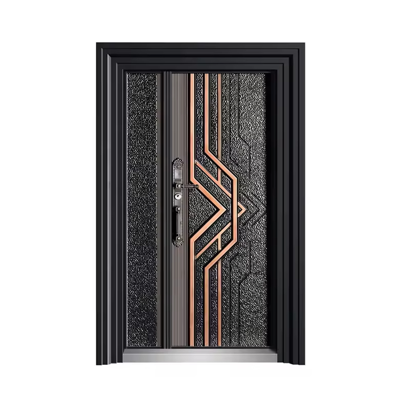 Aluminum Steel Bulletproof Door New Design Luxury Soundproof Steel-Cast Front Entry Doors for Villa House