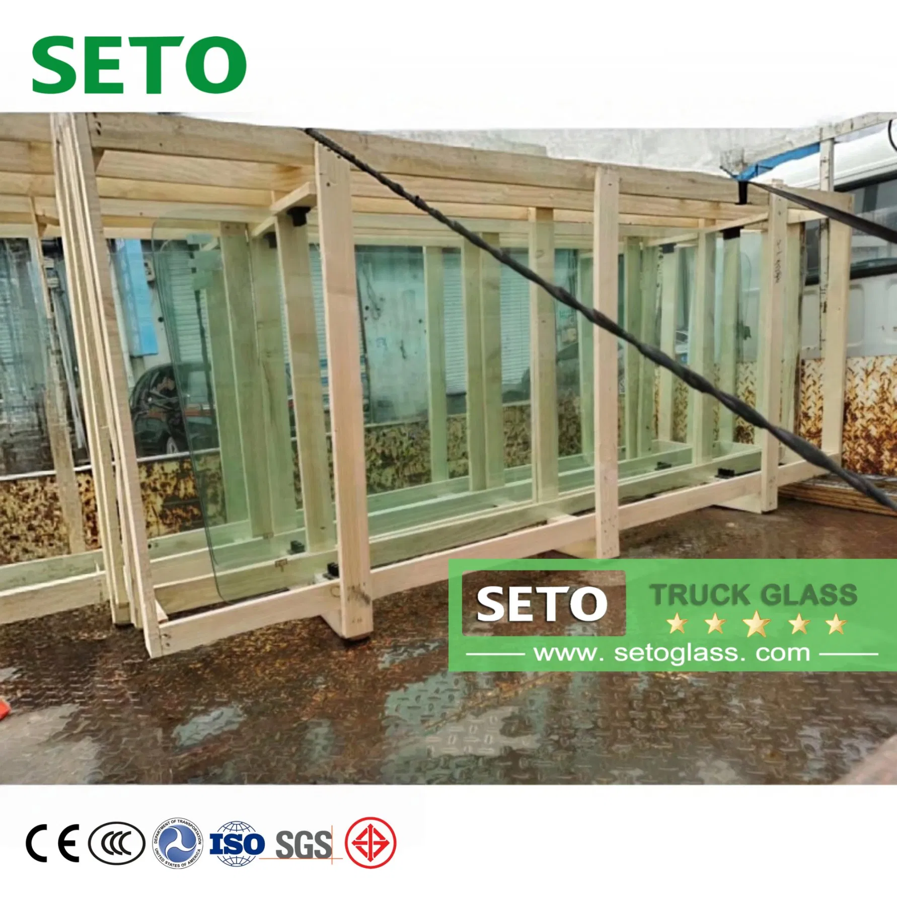 OEM Truck Glass Weatherproof Cab Windows for Volvo/Man Scania