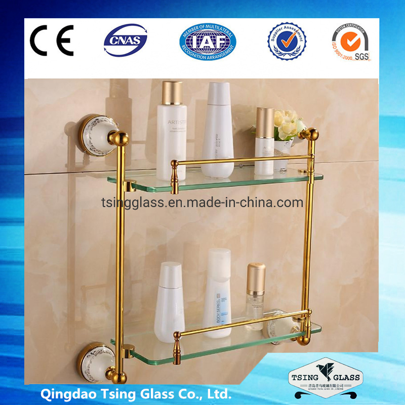 6-8 mm Corner F Green Flat Diamond Polish Triangle Pentagon Quarter Circle Square Rectangle Tempered Shelf Curved Stairs Bathroom Glass with CE Certificate