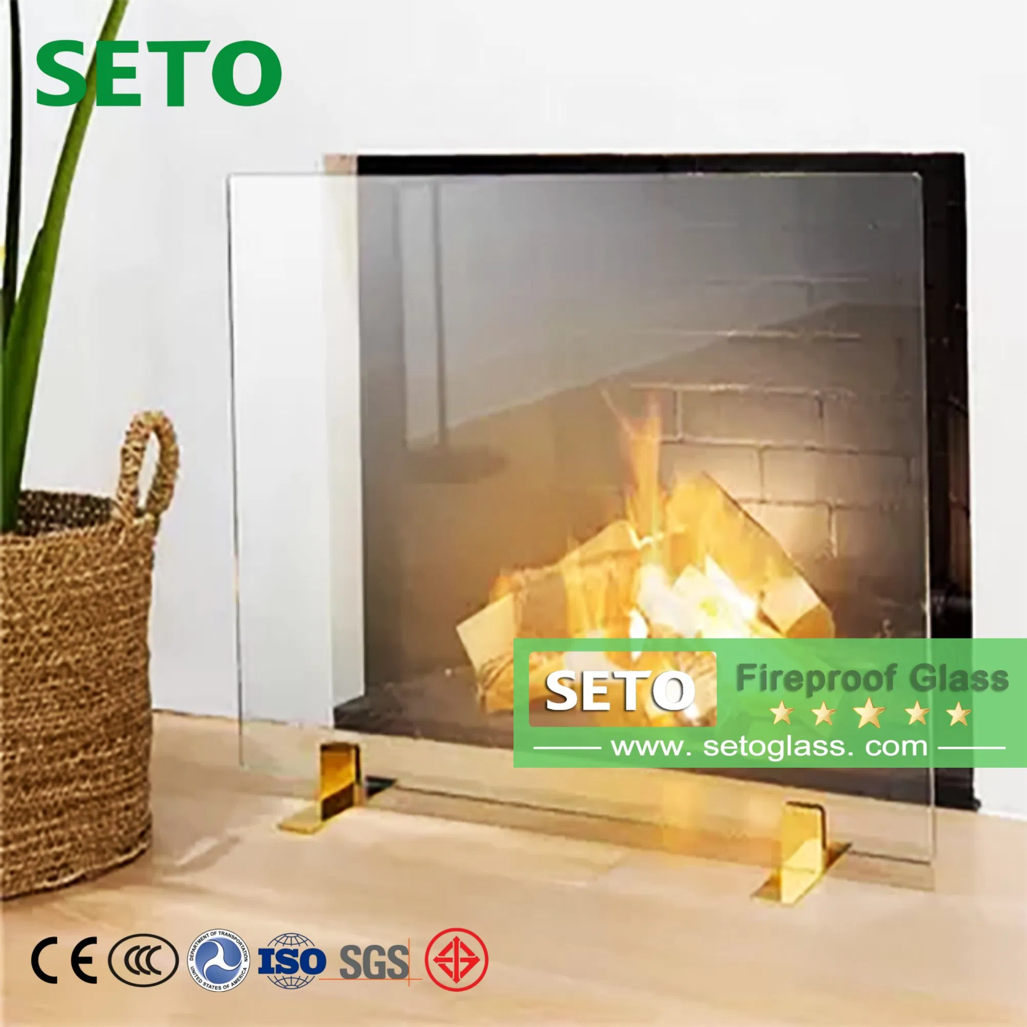 3.0h Security Glass Fireproof Glass 35mm Powder Coated Waterproof