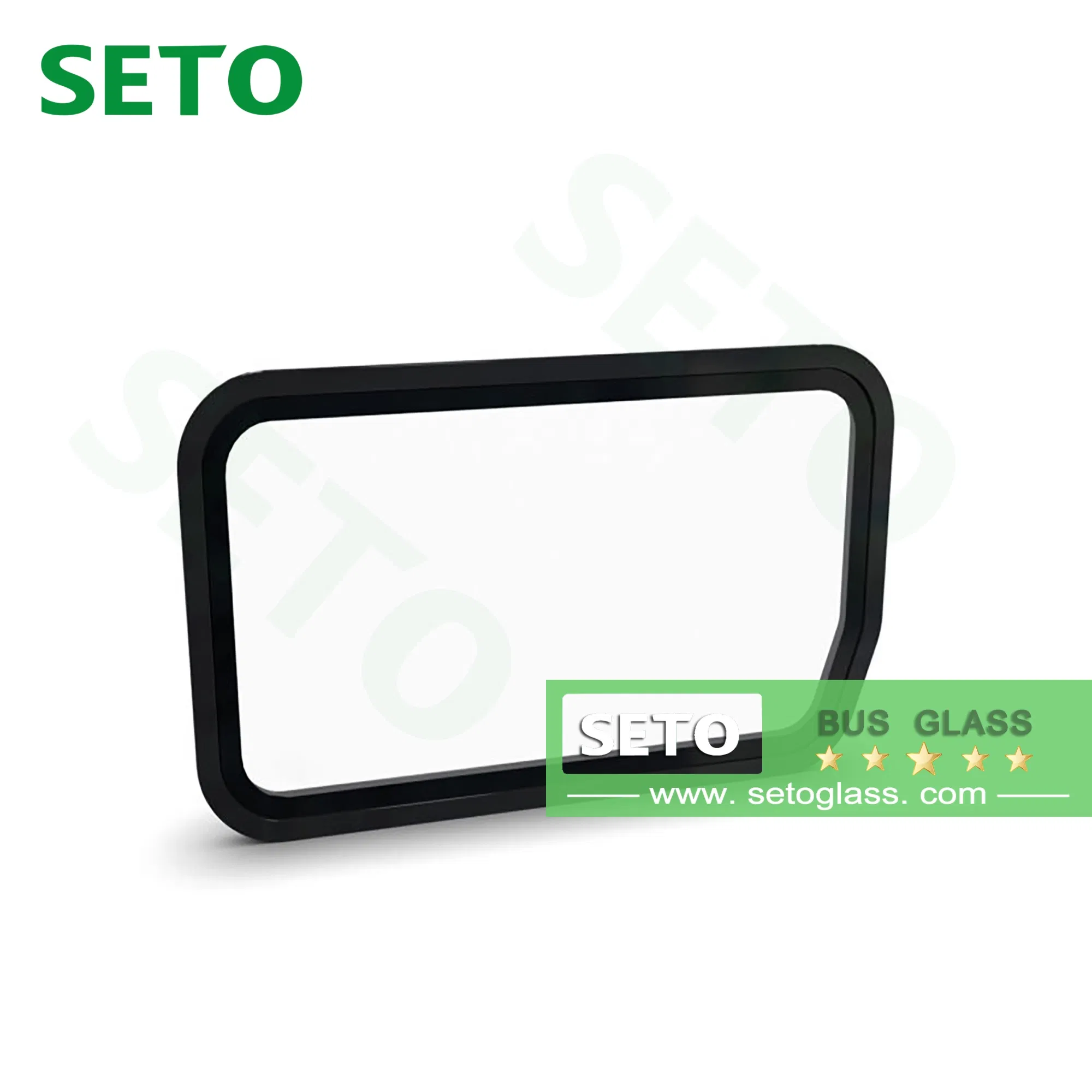 Custom Auto Glass Bus Glass Front Windshield Side Door Roof Glass