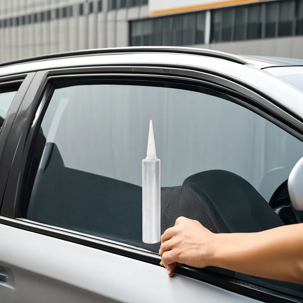 Black Silicone Car Window Adhesive Sealant Auto Glass Windscreen Glue for Construction Packing Woodworking