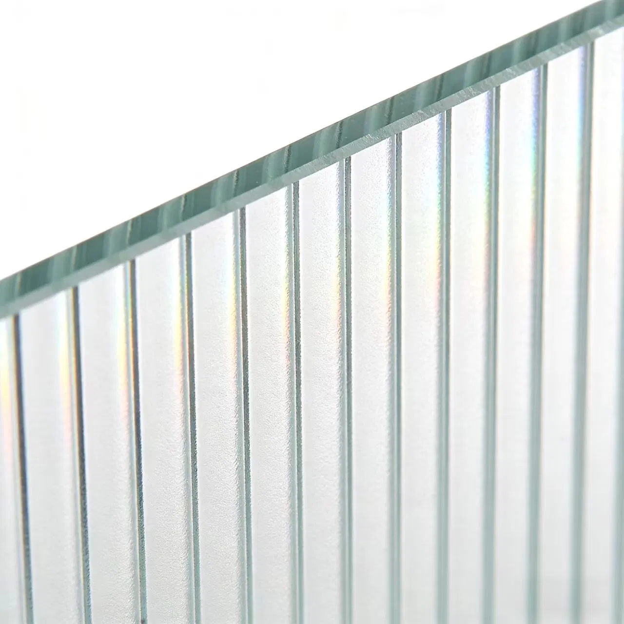 Double-Layered Laminated Frosted Glass Half-Wall Partition, Soundproof and Waterproof